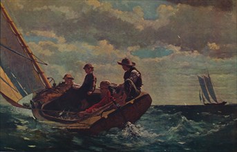 'Breezing Up', 1873-1876. Artist: Winslow Homer.