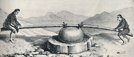'Trapiche or Mill Used at the Lavaderos or Gold Washings', c1826, (1911). Artist: Unknown.