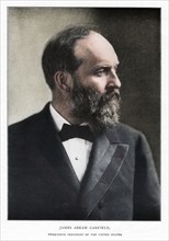 James Abram Garfield, 20th President of the United States, c1881. Artist: Unknown.