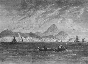 'Mount Pernathia and New Navarino', c1880. Artist: Unknown.