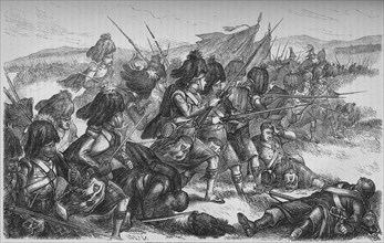 'Advance of the Highlanders at the Alma', c1880. Artist: Unknown.
