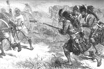 'Charge of the Highlanders', c1880. Artist: C.R..