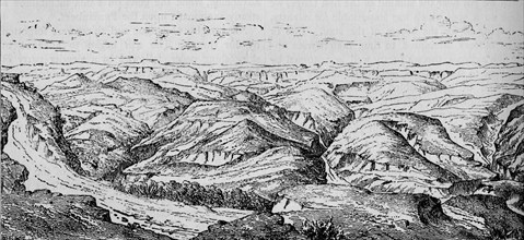'Magdala, and the Valley of the Bashilo', c1880. Artist: Unknown.