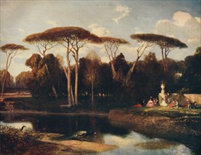 'The Villa Doria - Panfili, Rome', 1838-1839, c1915. Artist: Alexandre Gabriel Decamps.