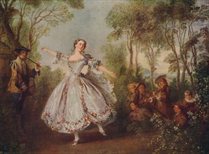 'Mlle. Camargo Dancing', 1730, (c1915). Artist: Nicolas Lancret.
