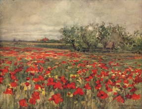 'The Poppy Field', c1900, (c1915). Artist: George Hitchcock.