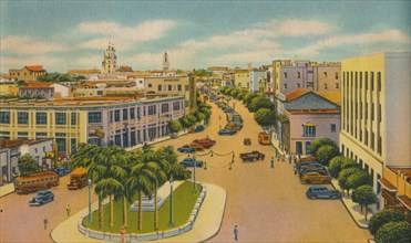 'Bolivar Boulevard, Barranquilla', c1940s. Artist: Unknown.