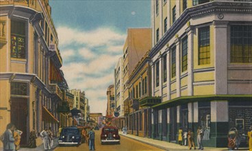 'Business Street, Barranquilla', c1940s. Artist: Unknown.