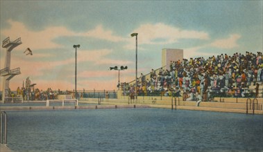'Municipal Swimming Pool, Barranquilla', c1940s. Artist: Unknown.