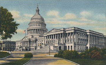 'The U.S. Capitol, Washington D.C.', c1940s. Artist: Unknown.