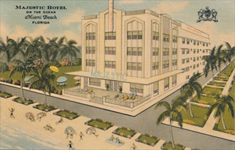 'Majestic Hotel on the Ocean. Miami Beach, Florida', c1940s. Artist: Unknown.