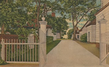 'A View of the North Lane', 1946. Artist: Unknown.