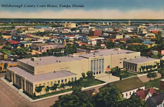 'Hillsborough County Court House, Tampa, Florida', c1940s. Artist: Unknown.