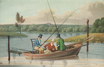 'Fishing in a Punt', 1820, (1929). Artist: John Heaviside Clark.
