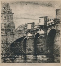 'Le Pont-Neuf (8th State, 7 3/16 x 7 1/4 Inches)', 1853, (1927). Artist: Charles Meryon.