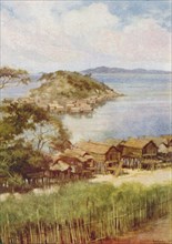 'Melanesian Village', 1924. Artist: Unknown.