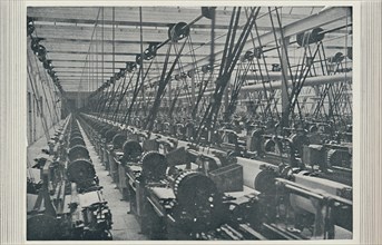 'Interior of Cotton Mill', 1910. Artist: Unknown.