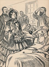'Queen Victoria Visits Her Wounded Soldiers', c1907. Artist: Unknown.