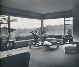 'Living-room in Miss Patricia Detring's house in Bel Air, California', c1945. Artist: Unknown.