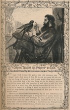 'Crusoe Teaches His Parrot To Talk', c1870. Artist: Unknown.