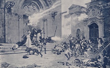 'An Episode of the Siege of Saragossa', c1808-1809, (1896). Artist: Unknown.