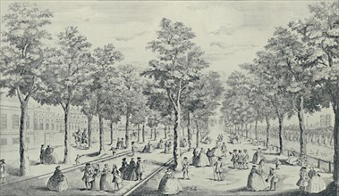 'Society in the Mall, 1741, (1920). Artist: James Smith.