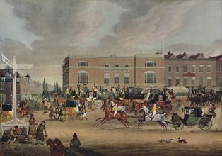 'The 'Elephant and Castle on the Brighton Road', 1826', (1920). Artist: Theodore Henry Adolphus Fielding.