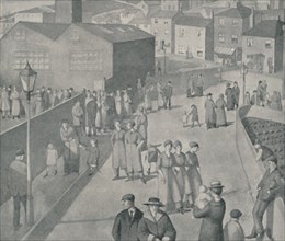 'Leaving the Munition Works, 1918', 1920. Artist: Winifred Knights.
