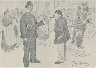 'Police and the People', 1920. Artist: George Belcher.