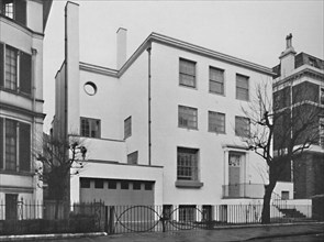 'Exterior - House for Denys Lowson, Esq., Upper Phillimore Gardens, London', 1939. Artist: Herbert Felton.