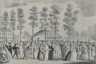 'The Jubilee Ball at Ranelagh Gardens, April 26th, 1749', (1920). Artist: Nathaniel Parr.
