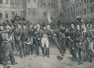 'Napoleon's Farewell To The Imperial Guard At Fontainebleau, April 20, 1814', (1896). Artist: Unknown.