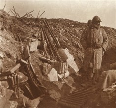 Front line, Vauquois, northern France, c1914-c1918. Artist: Unknown.