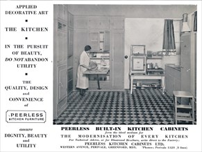 'Peerless Built-In Kitchen Cabinets', 1935. Artist: Unknown.
