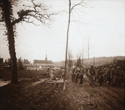 Infantry, Genicourt, northern France, c1914-c1918. Artist: Unknown.