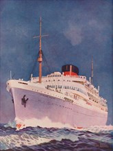 'The Attractive Colouring of the Union Castle liner Stirling Castle', 1937. Artist: Unknown.