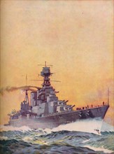 'HMS Hood was laid down in 1916 and completed in 1920', 1937. Artist: Unknown.