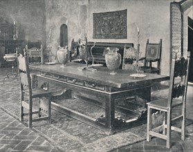 'Interior, Palazzo Davanzati - With 15th Century Table from Parma or Modena District', 1928. Artist: Unknown.