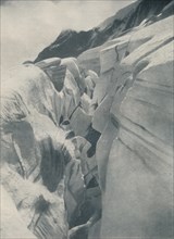'Yawning Crevasse By The Bergli Above Grindelwald', c1935. Artist: Unknown.