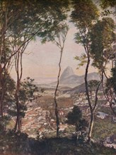 'Luxuriant woods on the hill of Santa Thereza looking down upon the roofs of Lapa', c1935. Artist: Unknown.