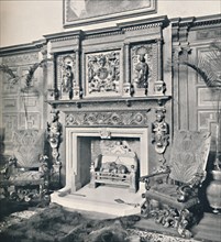 'Chimney-Piece in the Great Hall, Castle Ashby, Northampton', 1927. Artist: Unknown.