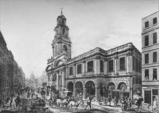 'The Second Royal Exchange, South Front, in 1788', (1928). Artist: Unknown.
