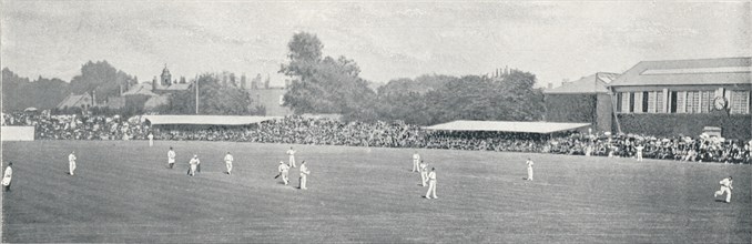 'University Cricket Match at Lord's', c1896. Artist: Russell & Sons.