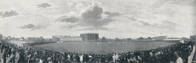 'Surrey and Australians Cricket March at Kennington Oval', c1896. Artist: E Hawkins and Co.