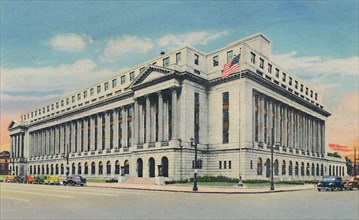 'U.S. Post Office', 1942. Artist: Caufield & Shook.