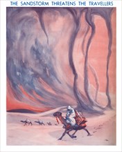 'The Sandstorm Threatens The Travellers', 1935 . Artist: Unknown.
