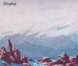 'Stratus - A Dozen of the Principal Cloud Forms In The Sky', 1935. Artist: Unknown.