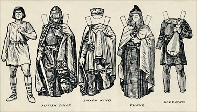 'The Gallery of British Costume: How The People Dressed in Anglo-Saxon Times', c1934. Artist: Unknown.