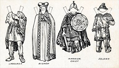 'The Gallery of British Costume: How The People Dressed in Anglo-Saxon Times', c1934. Artist: Unknown.