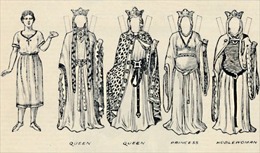 'The Gallery of Historic Costume: The Dresses Worn in the Days of Richard I', c1934. Artist: Unknown.